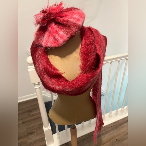 Vintage Glen Cree mohair hat and scarf